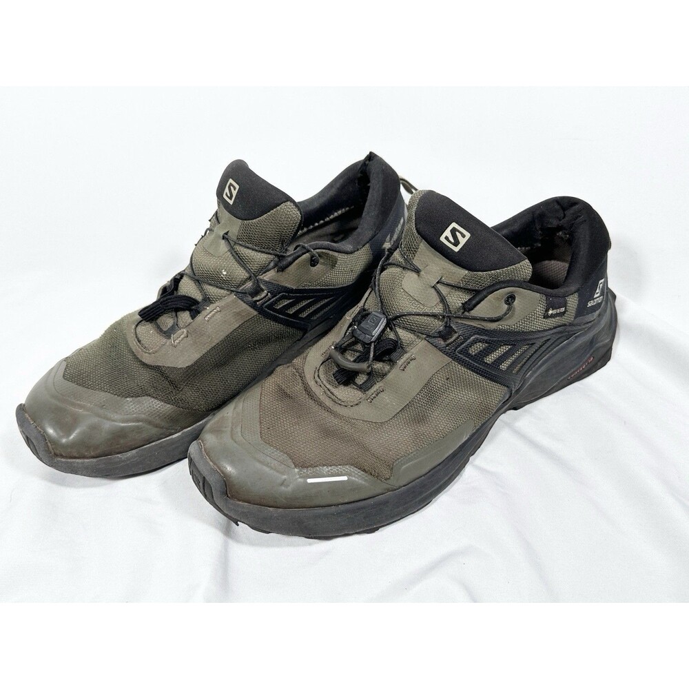 Salomon X Raise GORE-TEX Trail Hiking Mens Size 12 Green Running Hiking Shoes